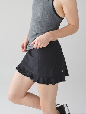 Vintage Lululemon City Sky Run By Skirt - black